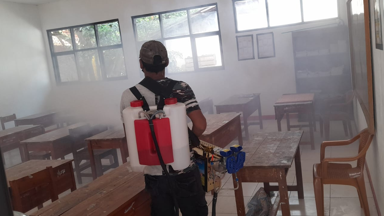 Fogging DBD di Desa Pagedangan, Kecamatan Tukdana, Kabupaten Indramayu